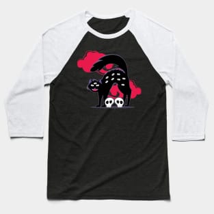 Kawaii Black Cat Pastel Goth Lover Soft Grunge Emo Cat Lover Baseball T-Shirt